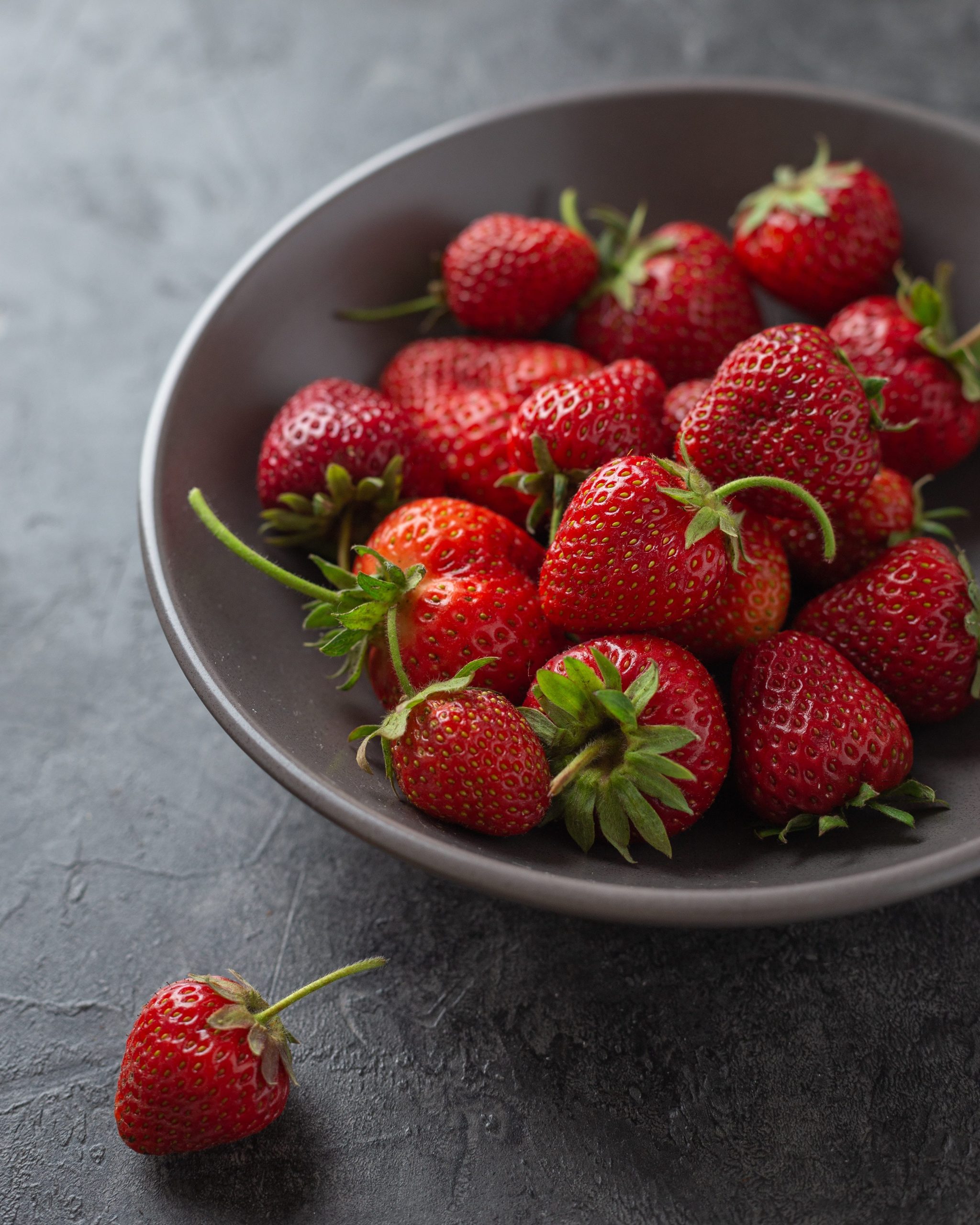 strawberries in a bowl